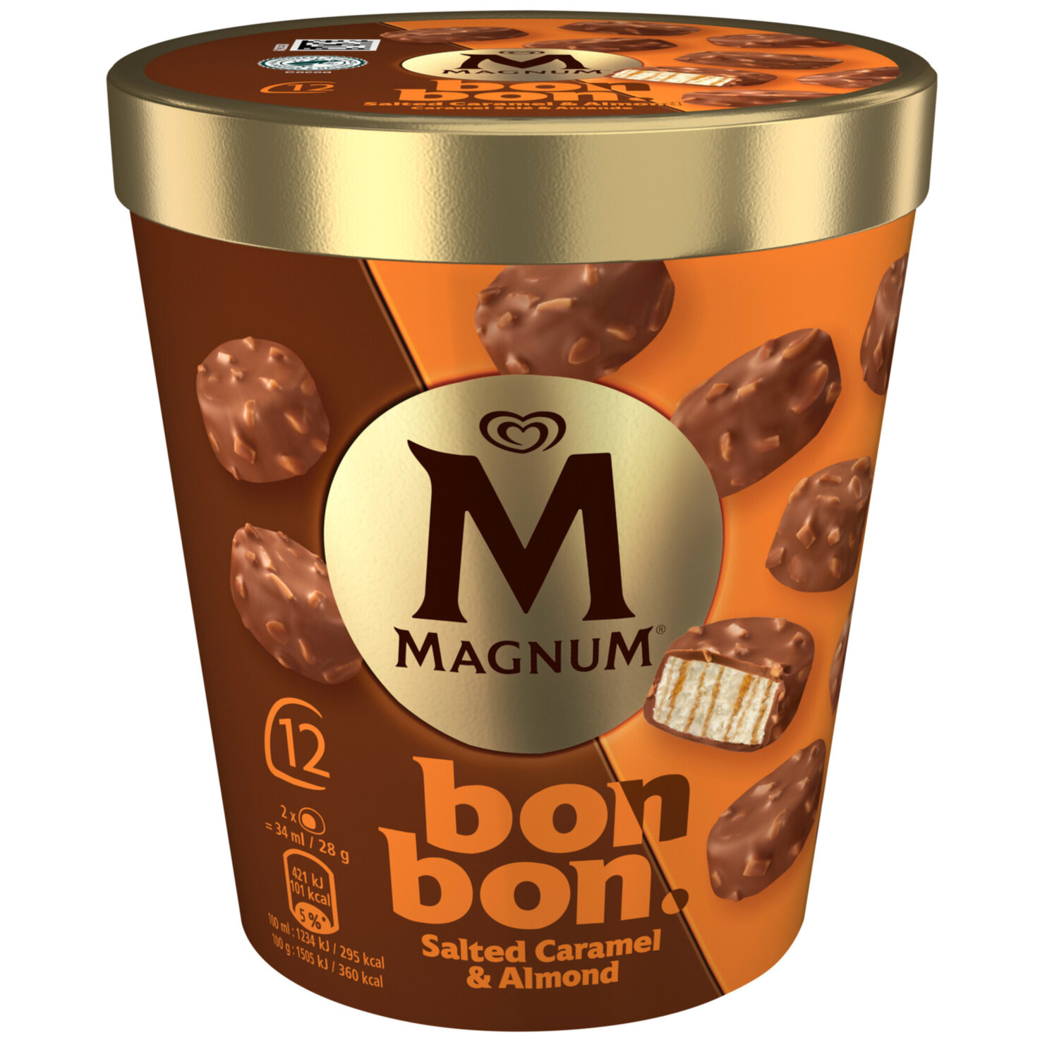 Magnum Bonbon Salted Caramel Almond 12x17ml
