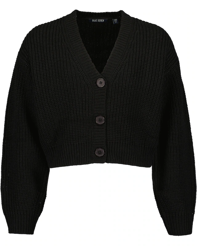 Blue Seven Cardigan , in kurzer Form und mit V-Ausschnitt