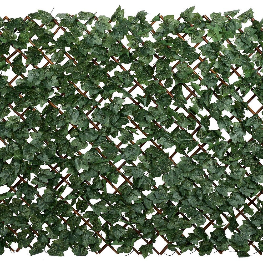Treillis extensible avec feuillage artificiel vert 200xH100cm
