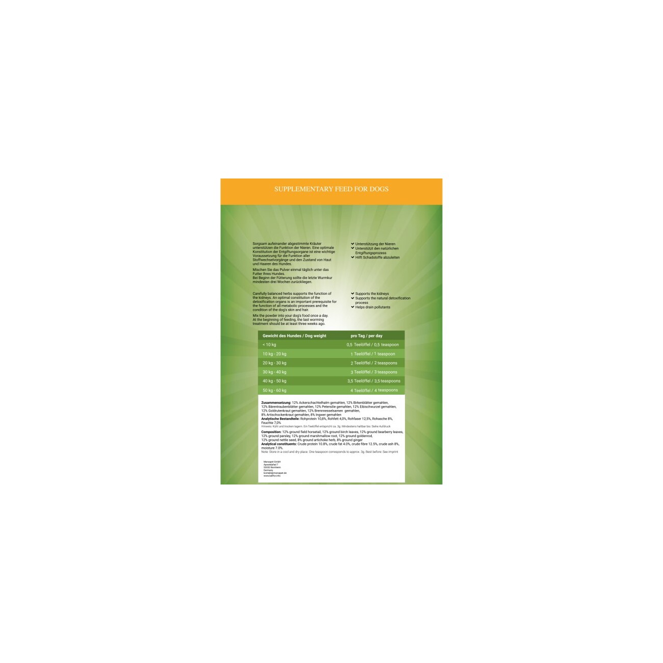 Bellfor Nierenkraft Pulver - 80g
