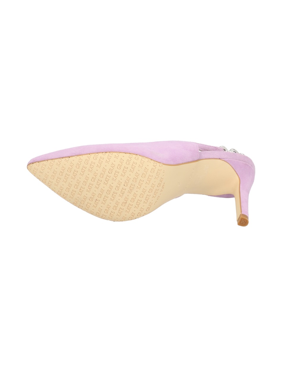 Veloursleder Slingpumps