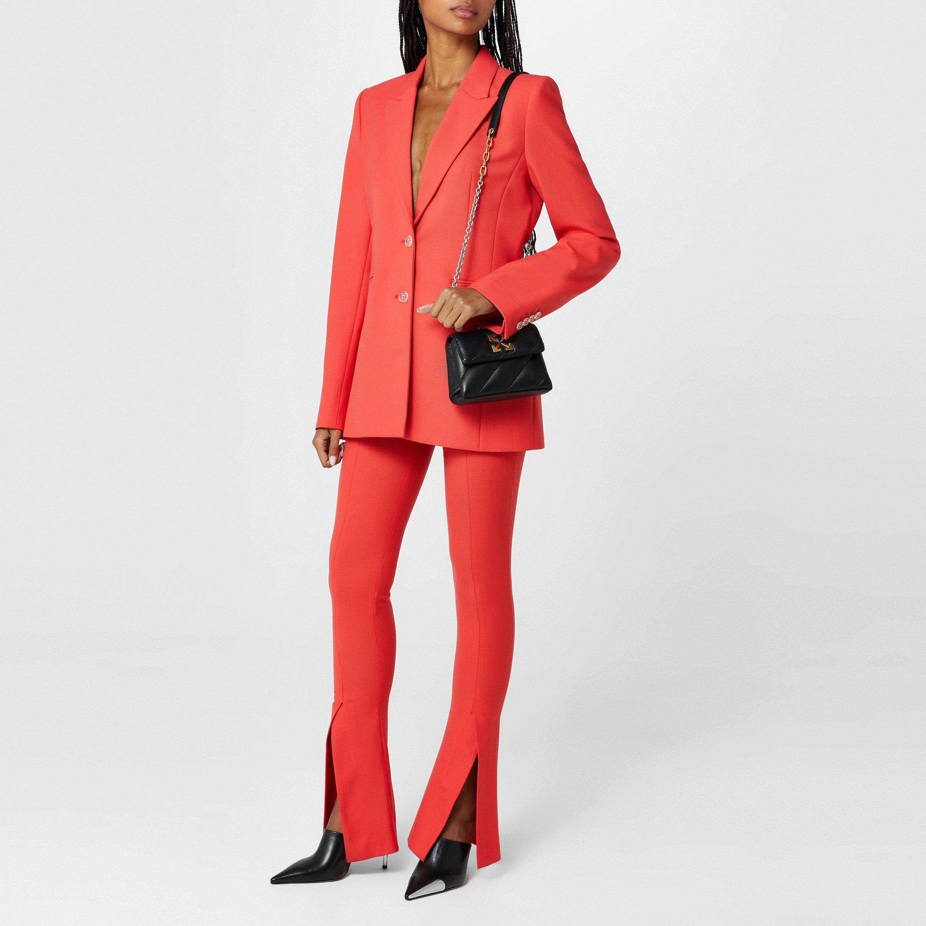 Off White Notch Lapel Blazer