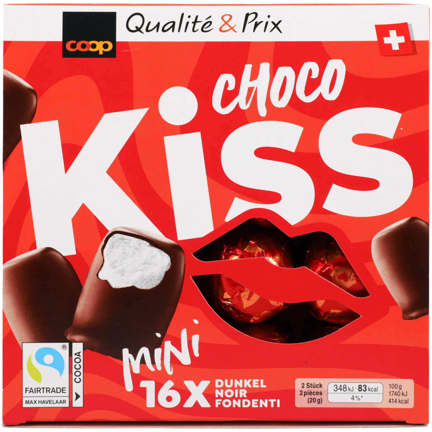 Choco Kiss Dunkel Mini 16x10g