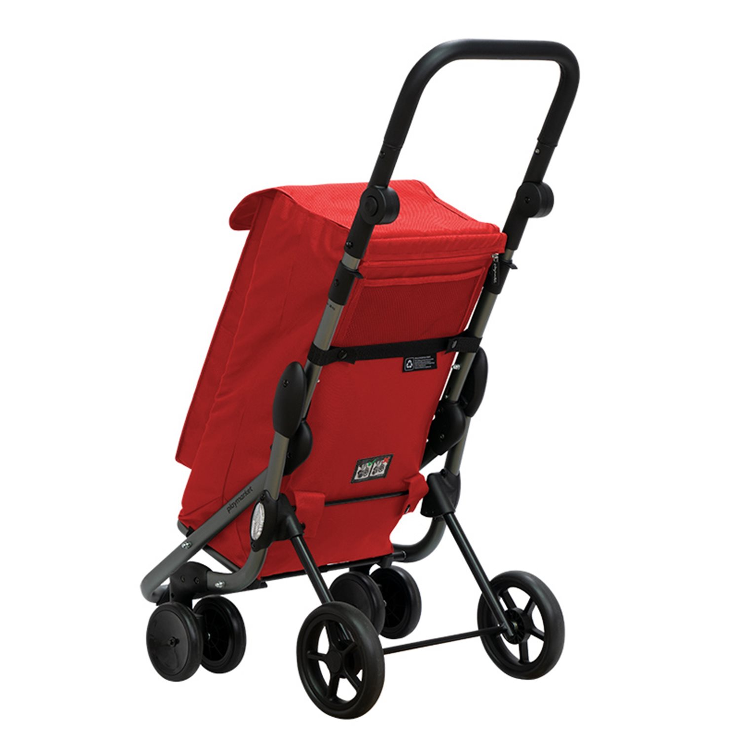 Playmarket Go Up Premium Boodschappentrolley rood