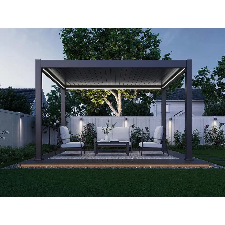 Orion Premium overkapping elektrisch E-LED 300 x 400 antraciet