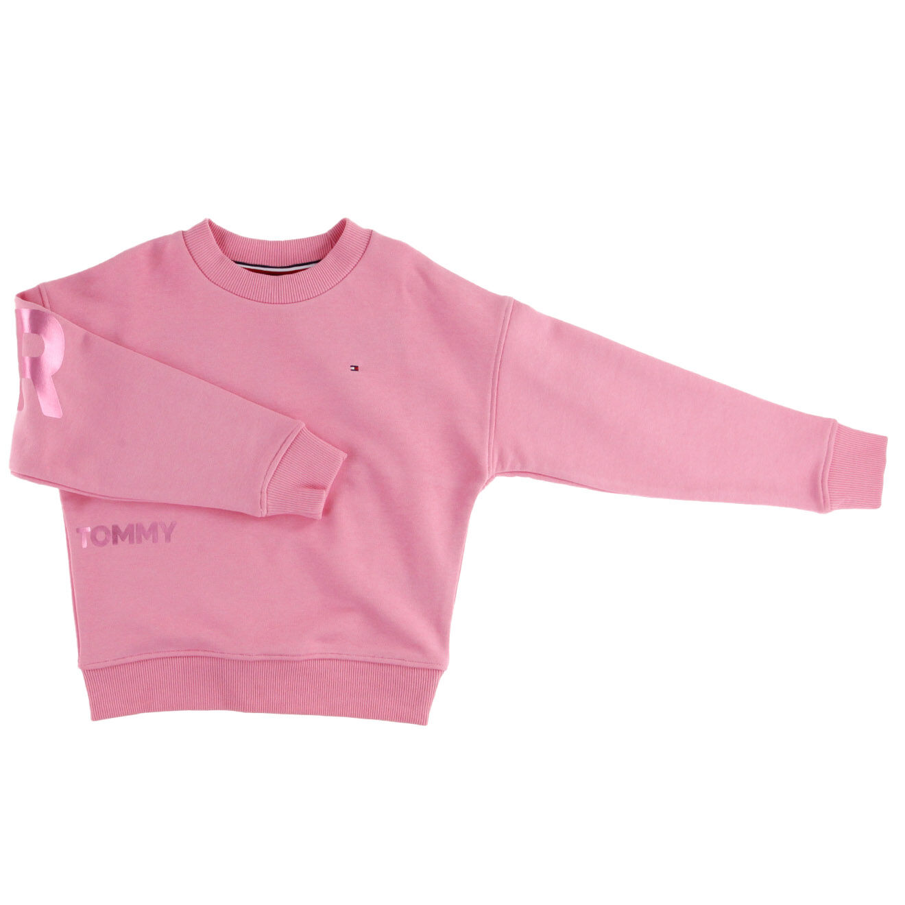 Tommy Hilfiger Sweat écritures au dos rose