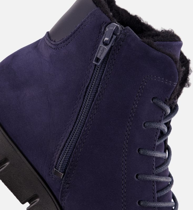 Ecco - Bella - Veterboots - Dames - Gevoerd met 100% Wol - Dempende Tussenzool