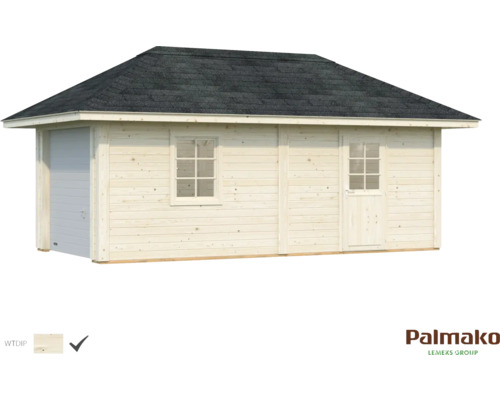 Garage Palmako Bianca 16,6 m² set 12 300 x 588 cm geïmpregneerd