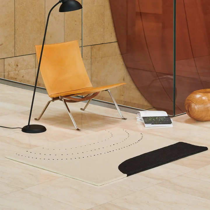Fritz Hansen - Cecilie Manz Teppich, 103 x 130 cm, Ochre