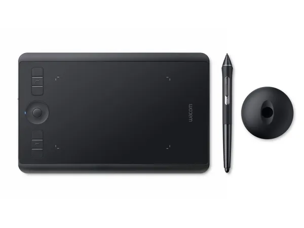 Wacom Intuos Pro Small - Digitizer - højre- og venstrehåndet - 16 x 10 cm - multi-touch - elektromagnetisk - 6 knapper - trådløs, kablet - Bluetooth, USB 2.0 - sort
