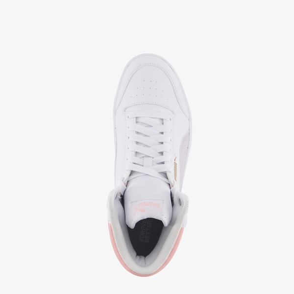 Puma Shuffle Mid hoge dames sneakers wit