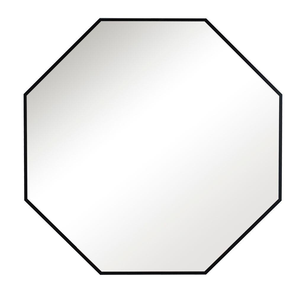 Spiegel Zwart Octagon ⌀60  cm