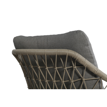 Loungeset Marly bruin metaal