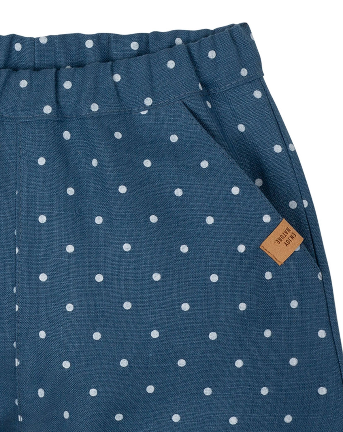 Leinenshorts DOTS in steelblue