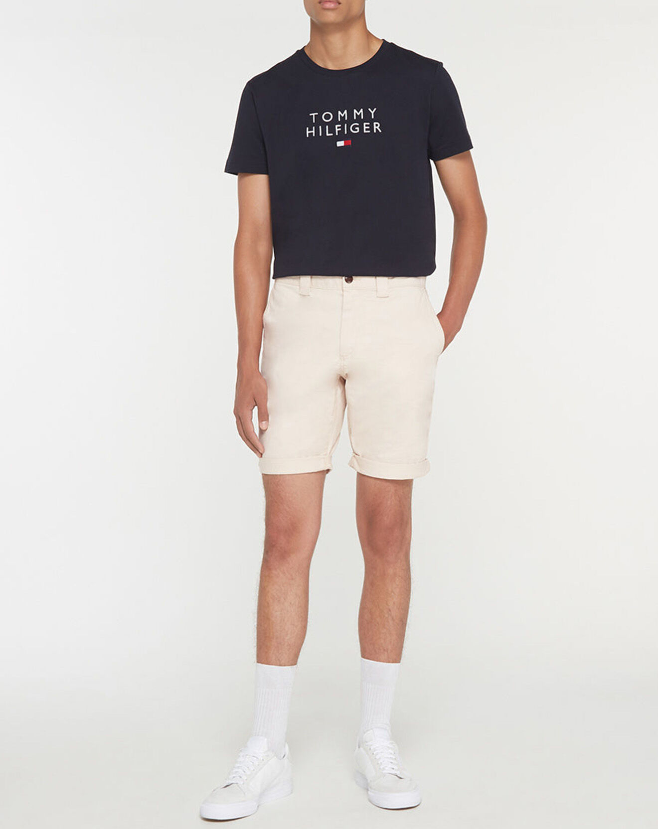 Tommy Jeans Short 100% Coton Bio Tjm Scanton beige clair