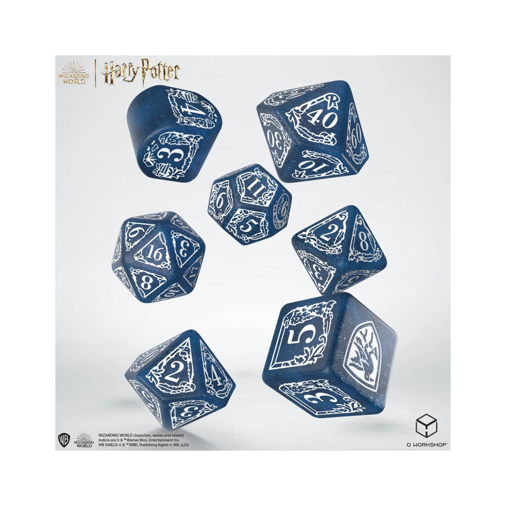 Set de dés Harry Potter - Serdaigle Bleu