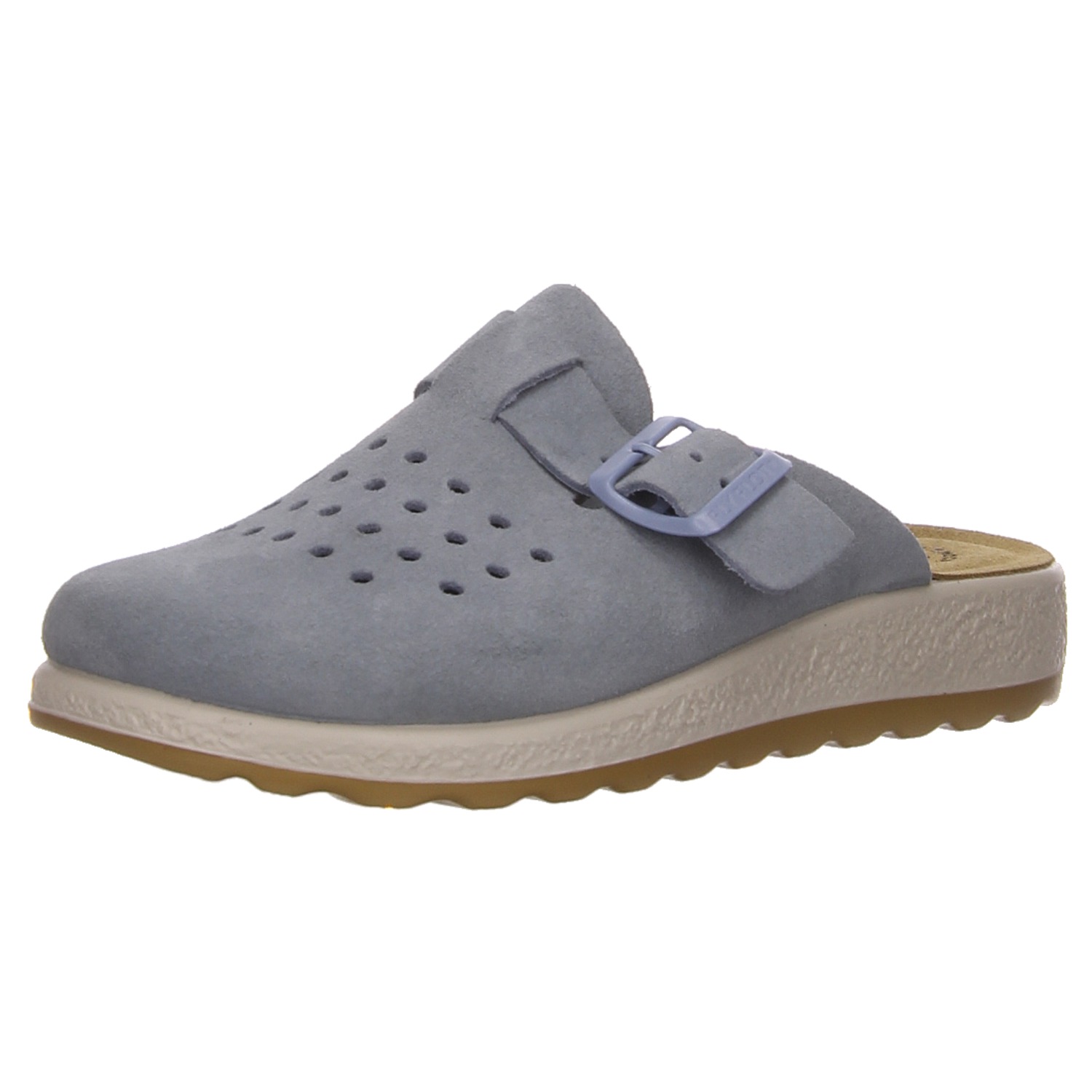Pölking Pantoletten hellblau blau