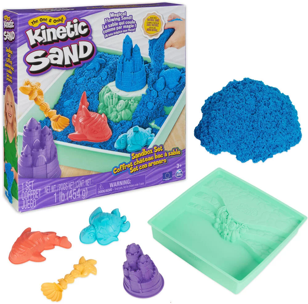 KINETIC SAND - COFFRET CHATEAU-BAC A SABLE 454 G
