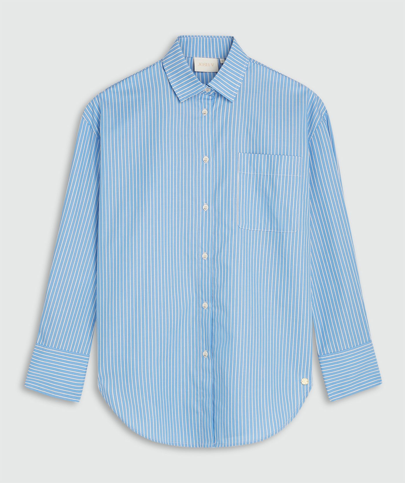 JV-SISSIE oversized blouse met strepen - blue stripe