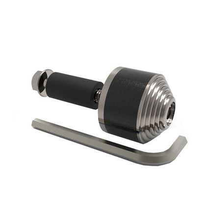 Embouts de guidon Oxford CarbEnds 2 (22 mm) Universel - Gris