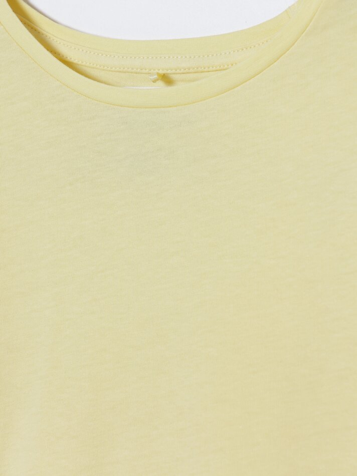 Pacote com 4 camisetas lisas de manga curta - Rosa Médio