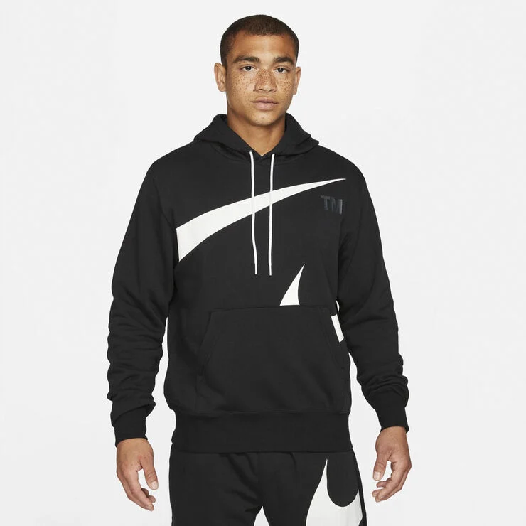 Nike Sportswear Swoosh hættetrøje Sort
