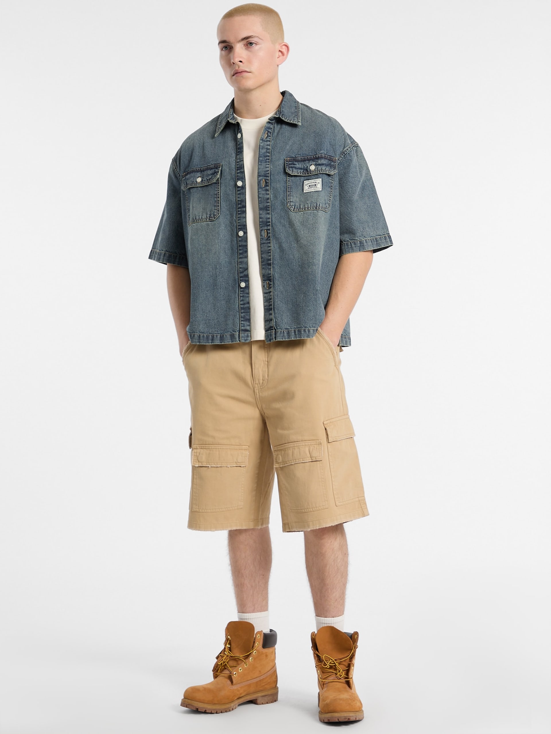 Camisa jeans boxy da GUESS Originals