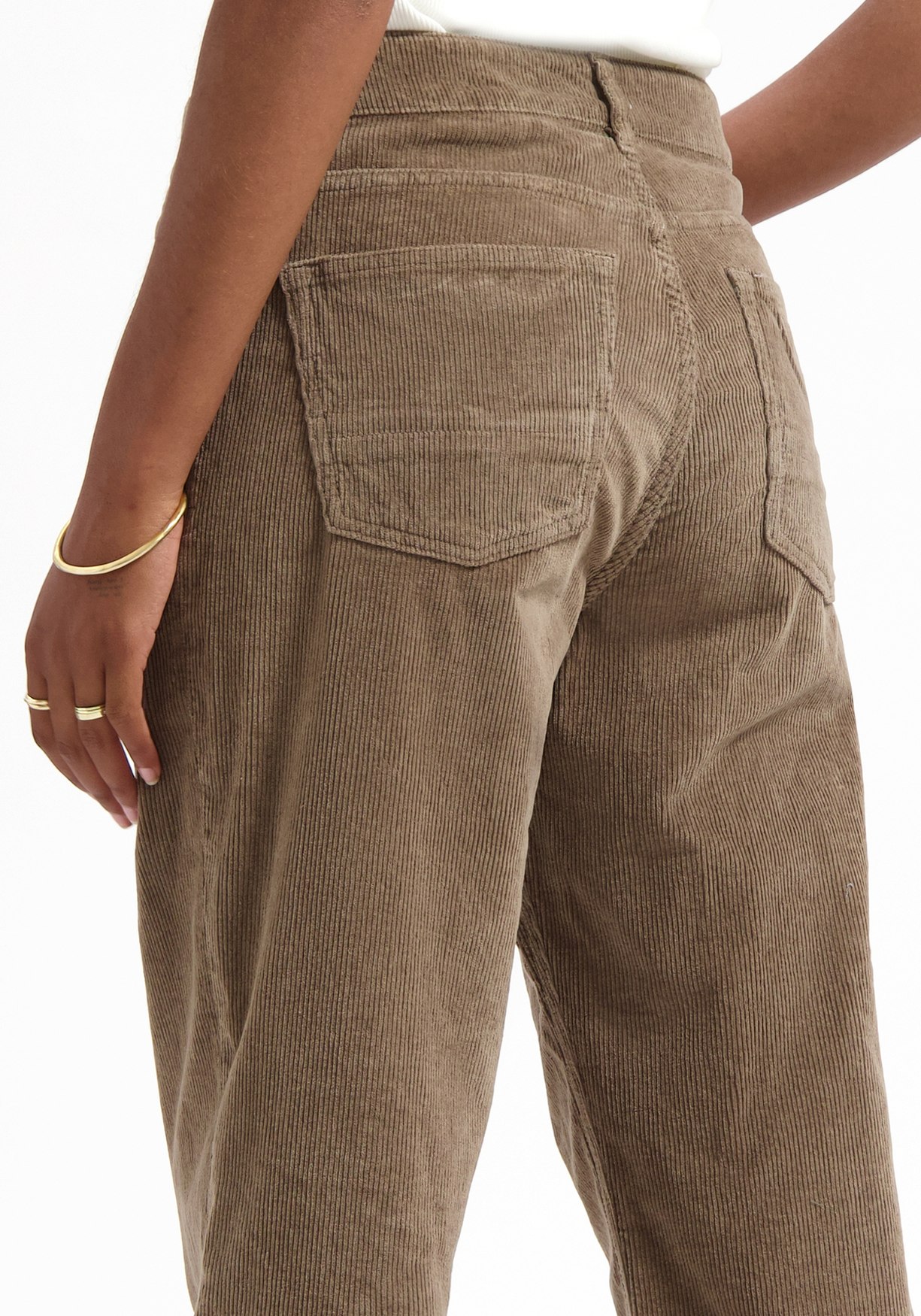 Kuyichi Cord-Hose Lena Loose Corduroy Taupe