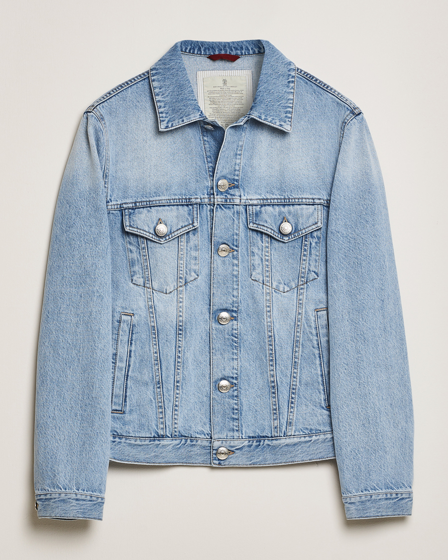 Brunello Cucinelli Denim Jacket Light Blue
