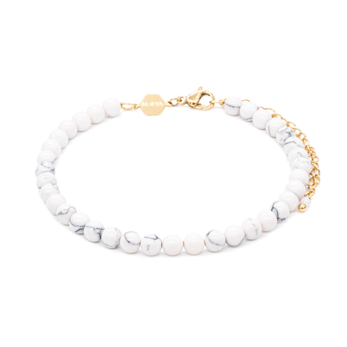 Bracelet Serena en pierres Howlite