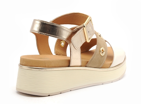Fugitive nu pieds plats femme kinoa multicolore