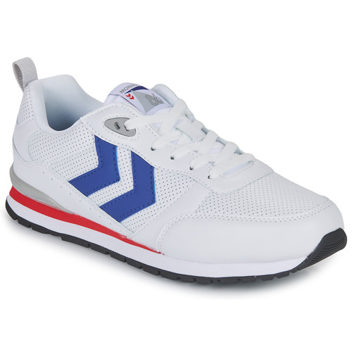 hummel - MONACO 86 PERFORATED - Blanc / Bleu / Rouge