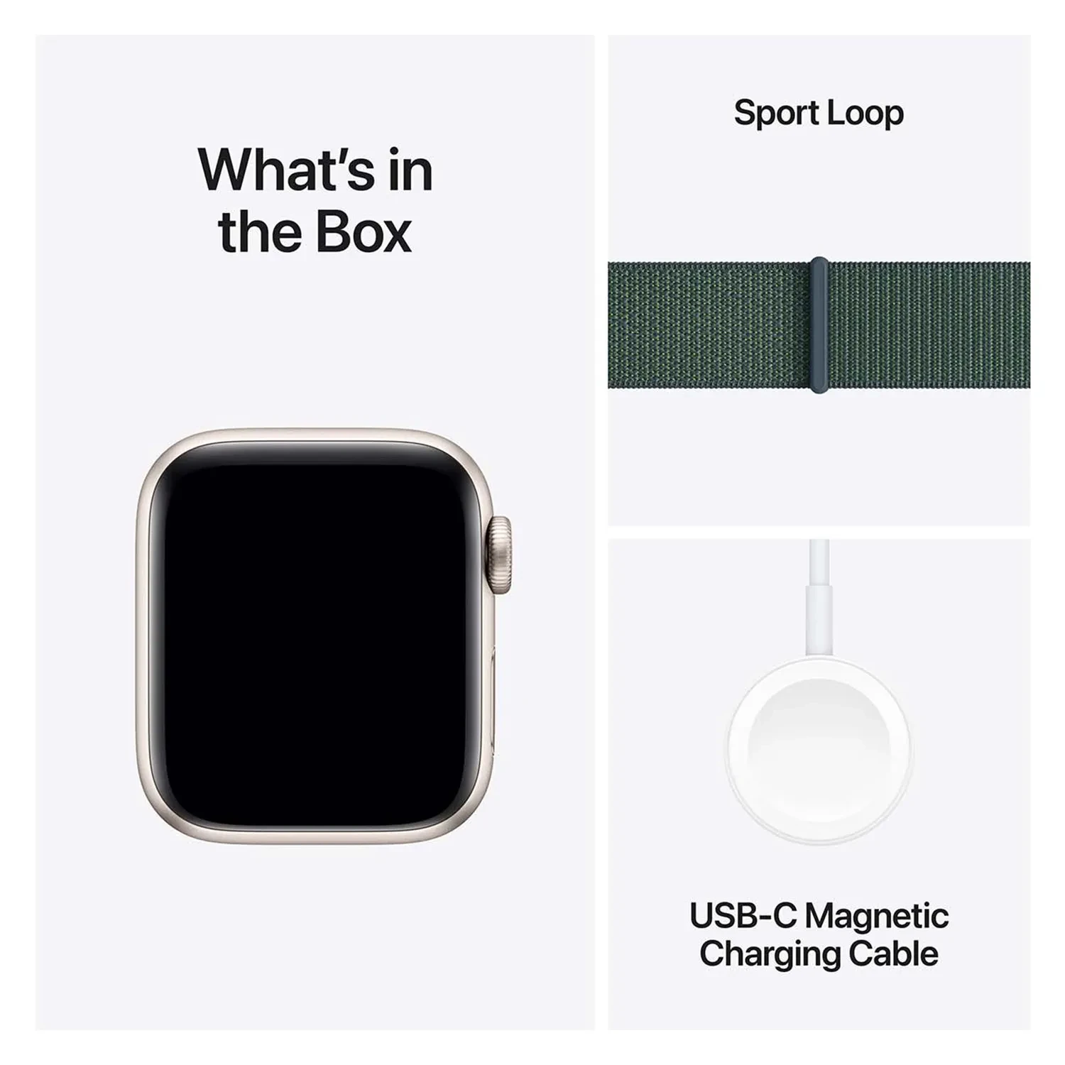 Apple Watch SE GPS 40mm Starlight Aluminium Sport Loop MXEH3