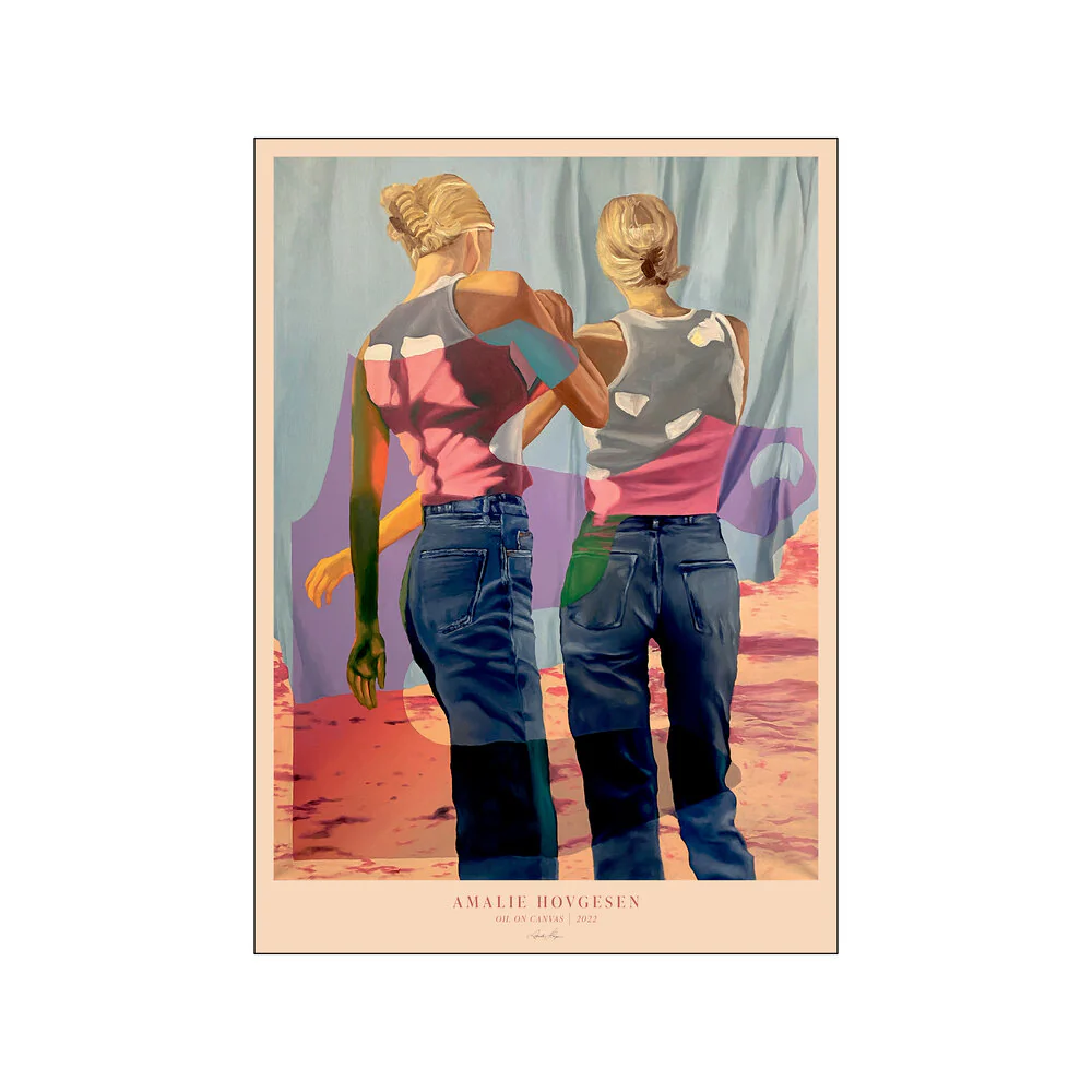 Poster & Frame  Two Girls plakat - Multicolor