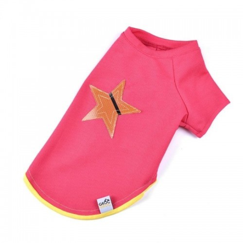 Camiseta para cachorro Groc Groc Nun Star fúcsia