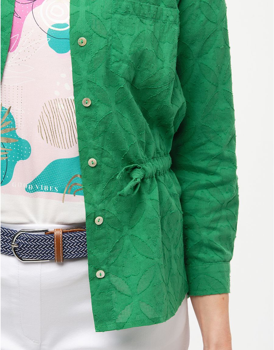Veste chemise verte