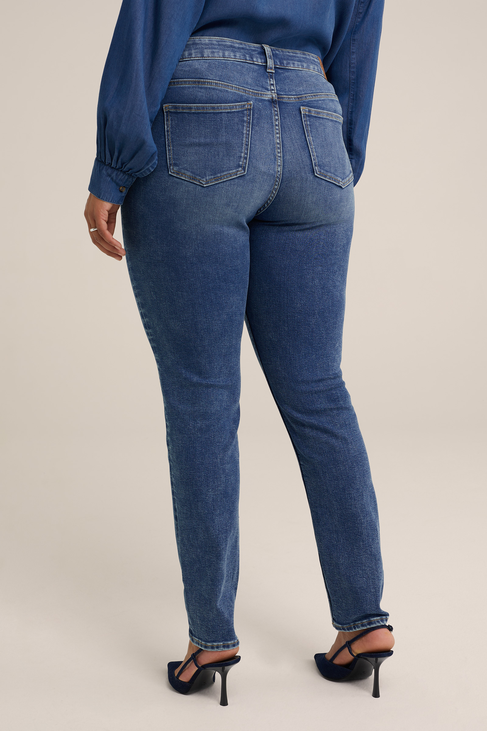 mid rise superskinny jeans - Curve Blue Ridge Blauw
