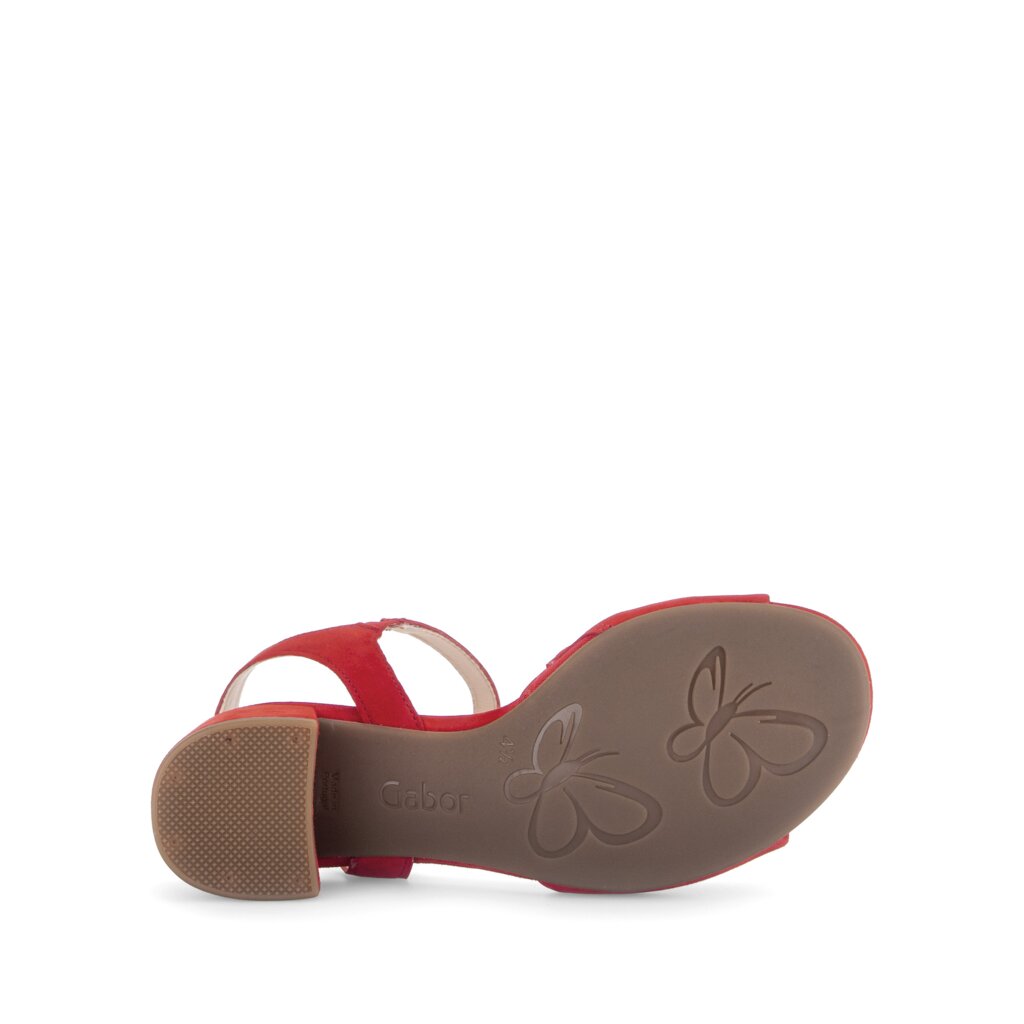 Sandal met riempjes rood