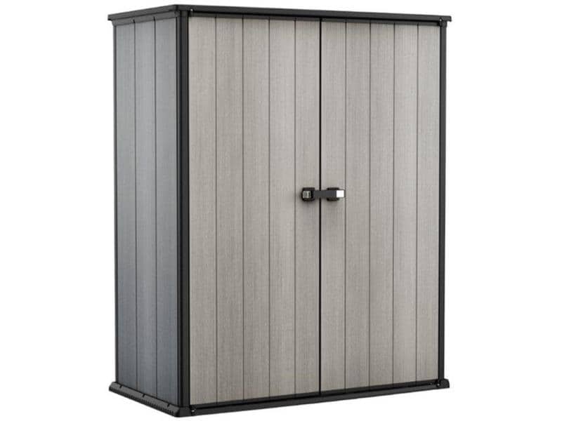 Keter Gartenschrank High Store Plus Robuster und witterungsbeständiger Geräteschrank für Terrasse und Balkon