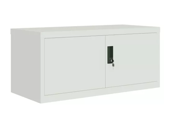 Classeur gris clair 90x40x180 cm acier