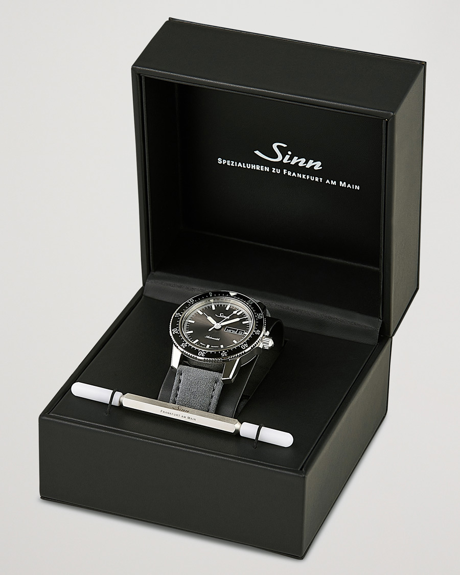 Sinn 104 I A Pilot Watch 41mm Alcantara Strap Grey