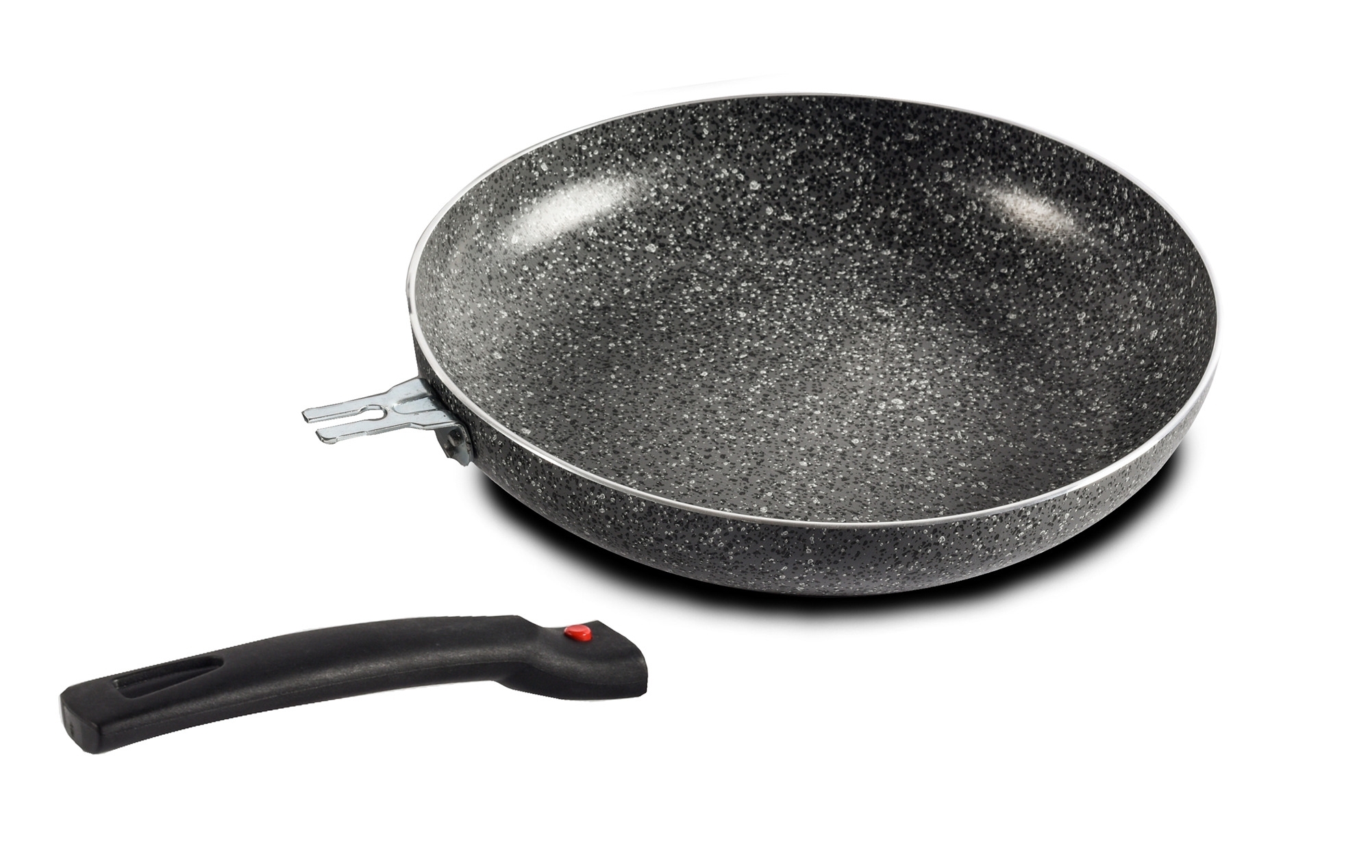 Berger Pfanne Stone Rock 2-tlg. mit abnehmbarem Griff und Antihaftbeschichtung  Ø 28 cm