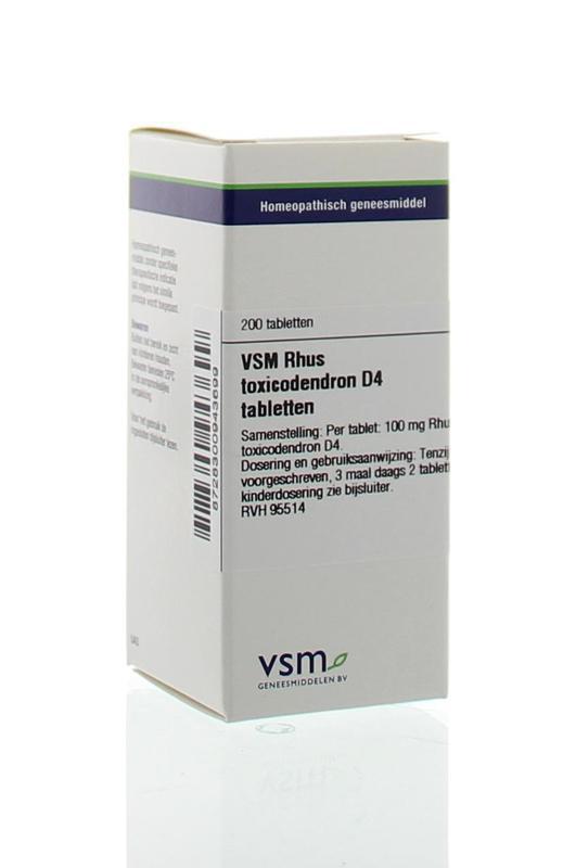 VSM Rhus toxicodendron D4 200tab