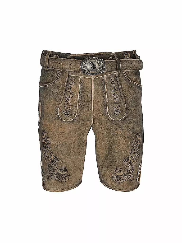 GWEIH & SILK Lederhose JULIAN braun