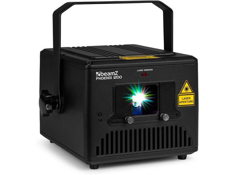 BeamZ Laser Phoenix 1200 Leistungsstarker Grafiklaser mit analoger Modulation
