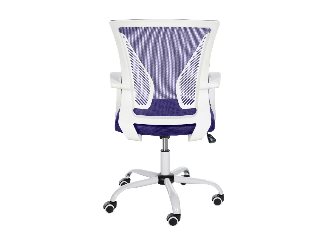 Chaise de bureau - Microfibre & Métal - Violet - Tracy