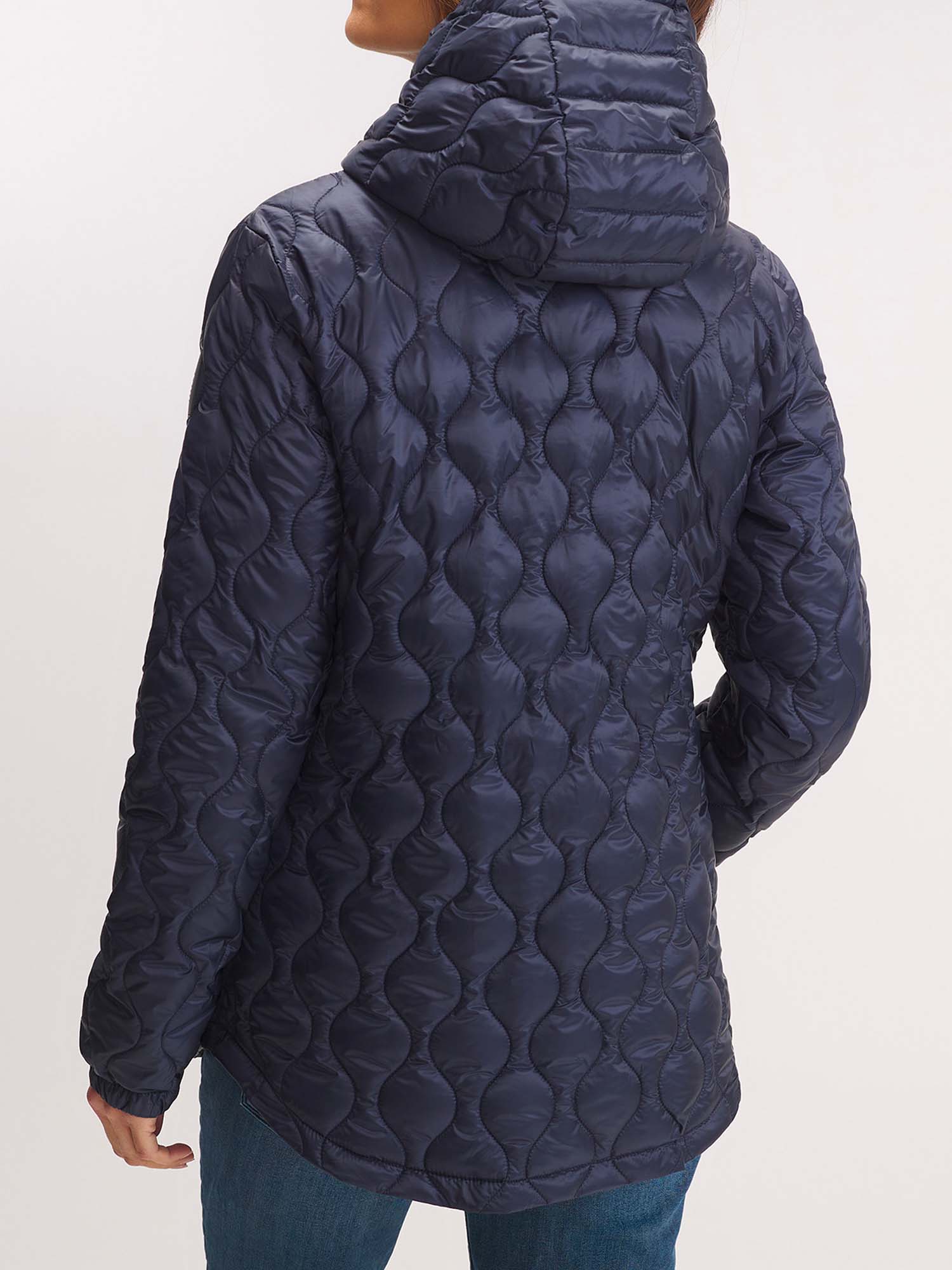 Doudoune Femme Matelassé Marine