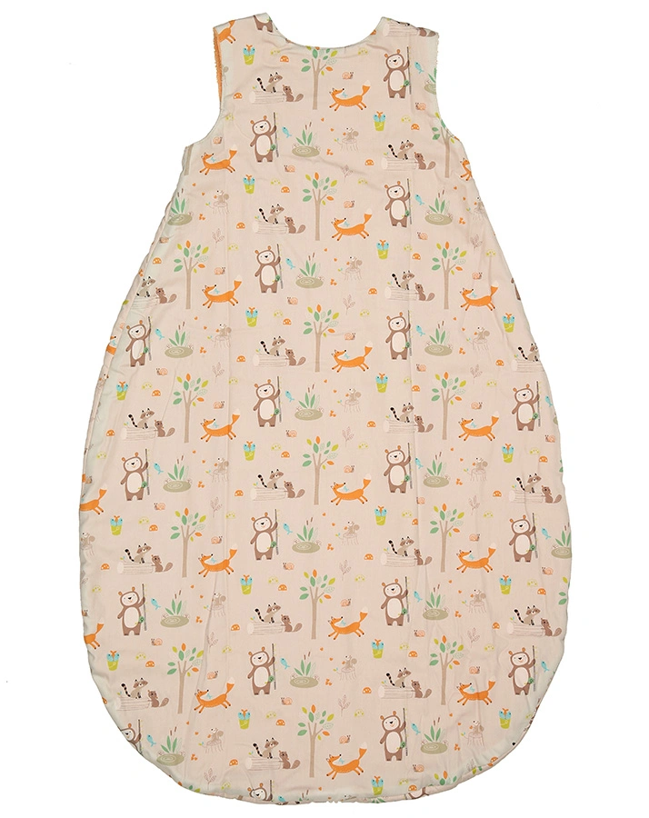 Frottier-Schlafsack WASCHBÄR in creme