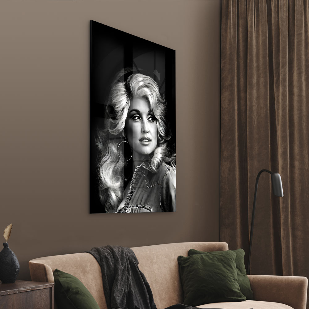 Walljar acrylglas schilderij - Dolly Parton Acrylglas schilderij - 50 x 70 cm