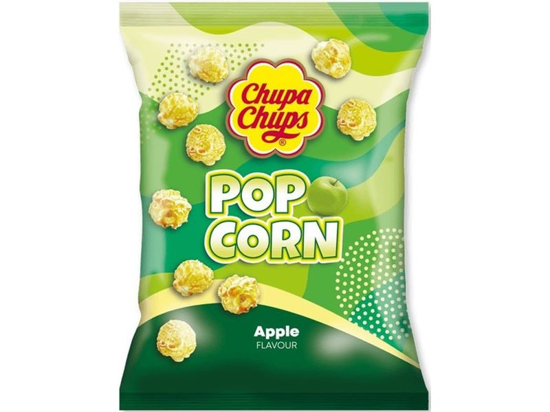 Chupa Chups Popcorn Apple 90 g Gepuffte Maiskörner mit Apfelaroma